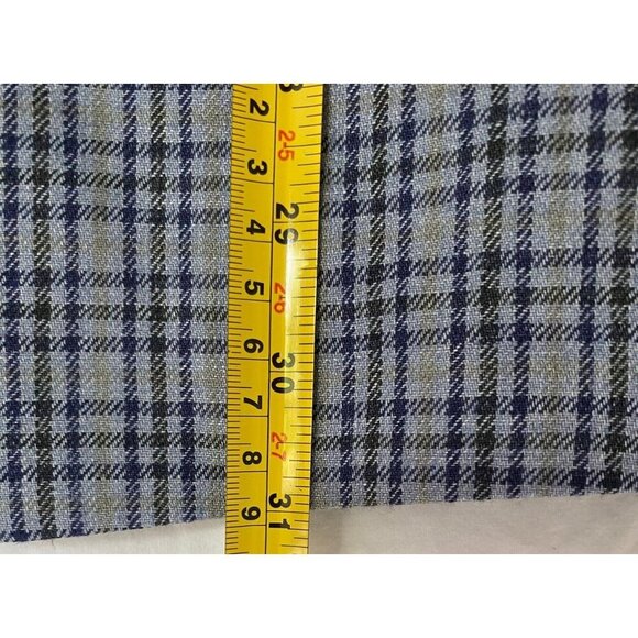 LAUREN RALPH LAUREN, Men's checkered suit jacket, by Linen, Blue. NWT. - Picture 6 of 8
